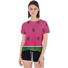 Watermelon Fruit Summer Red Fresh Food Healthy Open Back Sport Tee by pakminggu