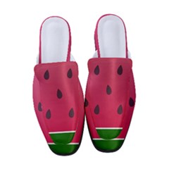 Watermelon Fruit Summer Red Fresh Food Healthy Women s Classic Backless Heels by pakminggu