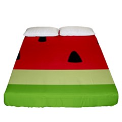 Watermelon Fruit Food Healthy Vitamins Nutrition Fitted Sheet (king Size)