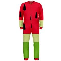 Watermelon Fruit Food Healthy Vitamins Nutrition Onepiece Jumpsuit (men) by pakminggu