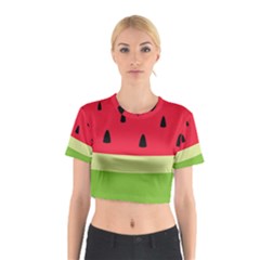 Watermelon Fruit Food Healthy Vitamins Nutrition Cotton Crop Top by pakminggu