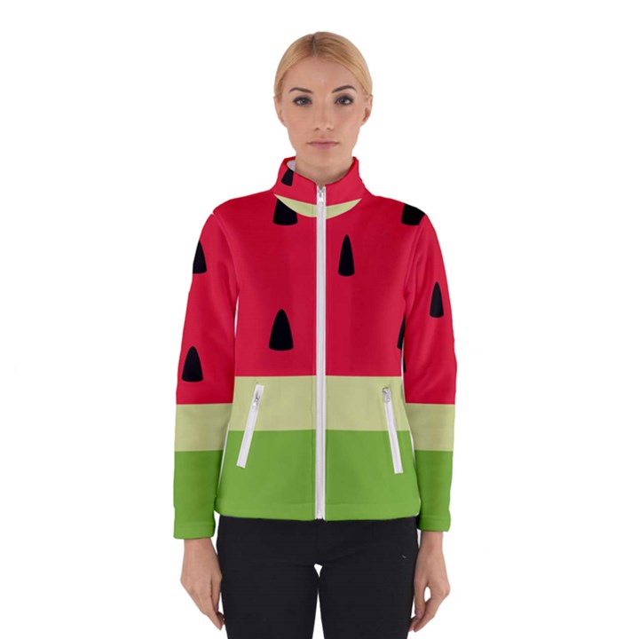 Watermelon Fruit Food Healthy Vitamins Nutrition Women s Bomber Jacket