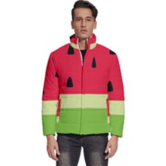 Watermelon Fruit Food Healthy Vitamins Nutrition Men s Puffer Bubble Jacket Coat by pakminggu