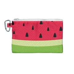 Watermelon Fruit Food Healthy Vitamins Nutrition Canvas Cosmetic Bag (medium) by pakminggu