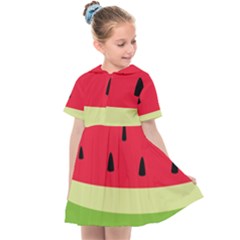 Watermelon Fruit Food Healthy Vitamins Nutrition Kids  Sailor Dress by pakminggu