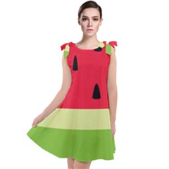 Watermelon Fruit Food Healthy Vitamins Nutrition Tie Up Tunic Dress by pakminggu