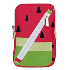 Watermelon Fruit Food Healthy Vitamins Nutrition Belt Pouch Bag (small) by pakminggu