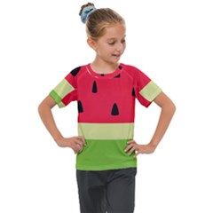 Watermelon Fruit Food Healthy Vitamins Nutrition Kids  Mesh Piece Tee