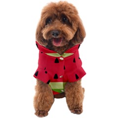 Watermelon Fruit Food Healthy Vitamins Nutrition Dog Coat by pakminggu