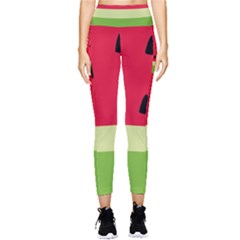 Watermelon Fruit Food Healthy Vitamins Nutrition Pocket Leggings  by pakminggu