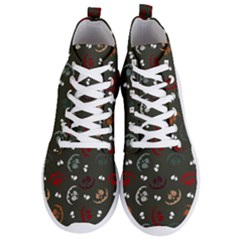 Art Halloween Pattern Creepy Design Digital Papers Men s Lightweight High Top Sneakers by pakminggu