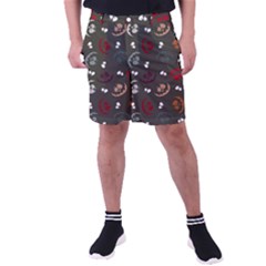 Art Halloween Pattern Creepy Design Digital Papers Men s Pocket Shorts by pakminggu