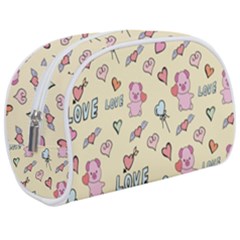 Pig Animal Love Romance Seamless Texture Pattern Make Up Case (medium) by pakminggu