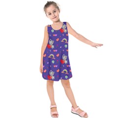 Texture Seamless Digital Scrapbooking Decorative Kids  Sleeveless Dress