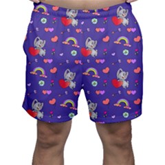 Texture Seamless Digital Scrapbooking Decorative Men s Shorts