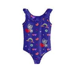 Texture Seamless Digital Scrapbooking Decorative Kids  Frill Swimsuit