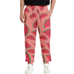 Watermelon Red Food Fruit Healthy Summer Fresh Men s Elastic Waist Pants by pakminggu