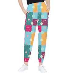 Background Pattern Texture Design Dots Wallpaper Women s Tapered Pants by pakminggu