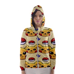 Pikachu Women s Hooded Windbreaker by artworkshop