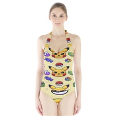 Pikachu Halter Swimsuit by artworkshop