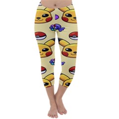 Pikachu Capri Winter Leggings  by artworkshop