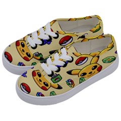 Pikachu Kids  Classic Low Top Sneakers by artworkshop