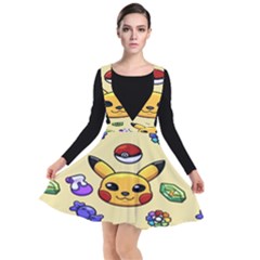 Pikachu Plunge Pinafore Dress by artworkshop