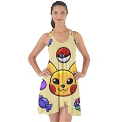 Pikachu Show Some Back Chiffon Dress