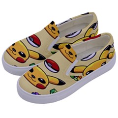 Pikachu Kids  Canvas Slip Ons by artworkshop