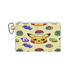 Pikachu Canvas Cosmetic Bag (small) by artworkshop