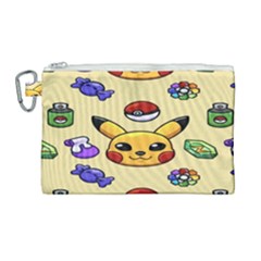 Pikachu Canvas Cosmetic Bag (large)