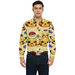 Pikachu Men s Long Sleeve Pocket Shirt  by artworkshop