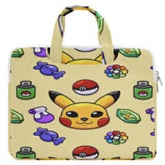 Pikachu Macbook Pro 16  Double Pocket Laptop Bag 