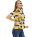 Pikachu Women s Short Sleeve Double Pocket Shirt View2