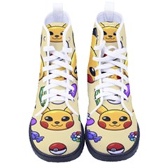 Pikachu Men s High-top Canvas Sneakers by artworkshop