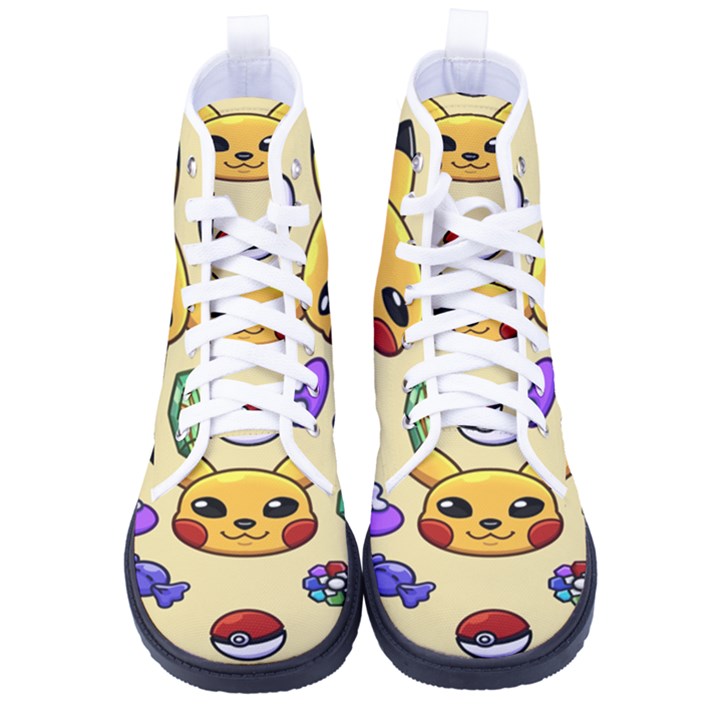 Pikachu Kid s High-Top Canvas Sneakers