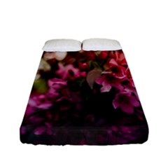 Pink Flower Fitted Sheet (full/ Double Size) by artworkshop