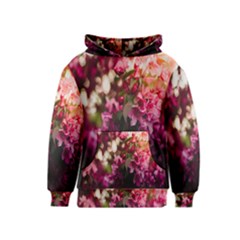 Pink Flower Kids  Pullover Hoodie by artworkshop