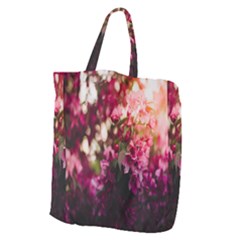 Pink Flower Giant Grocery Tote by artworkshop