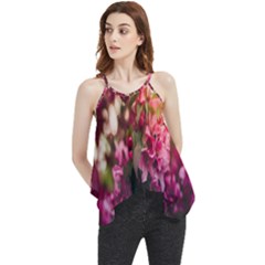 Pink Flower Flowy Camisole Tank Top by artworkshop