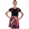 Pink Flower Velvet Suspender Skater Skirt View1