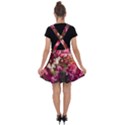 Pink Flower Velvet Suspender Skater Skirt View2