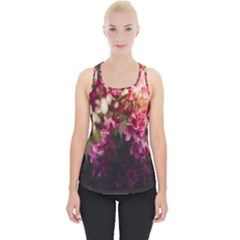 Pink Flower Piece Up Tank Top by artworkshop