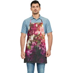 Pink Flower Kitchen Apron by artworkshop