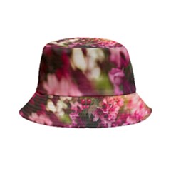 Pink Flower Inside Out Bucket Hat by artworkshop