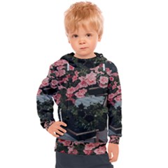 Pink Peony  Flower Kids  Hooded Pullover by artworkshop