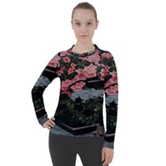 Pink Peony  Flower Women s Pique Long Sleeve Tee