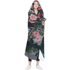 Pink Peony  Flower Wearable Blanket by artworkshop