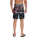 Pink Peony  Flower Men s Beach Shorts View4