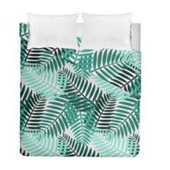 Background Pattern Texture Leaves Design Wallpaper Duvet Cover Double Side (full/ Double Size) by pakminggu